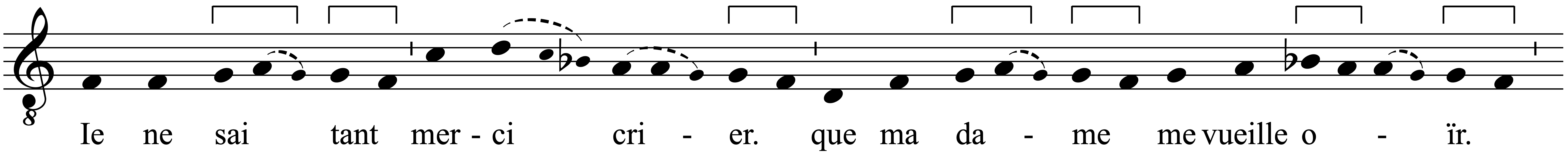 Work musical notation